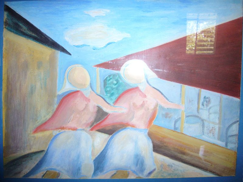 TWO NURSES DANCING